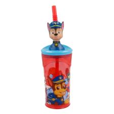 Paw Patrol Chase 3D Figurine Red Tumbler with Straw